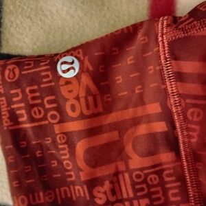 Lululemon Orange Textured Leggings